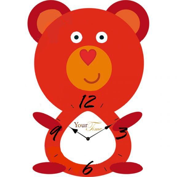 Часы настенные Мишутка детские МДФ 05-211