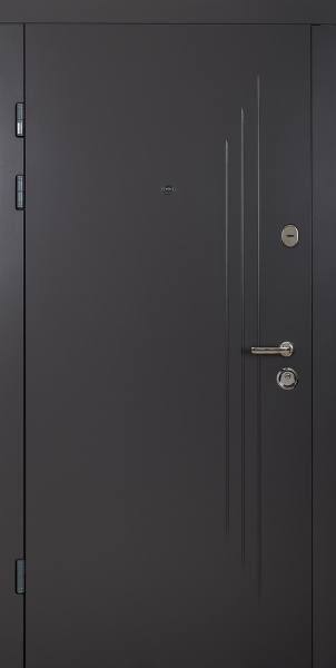 Дверь входная Abwehr АМ-447 086П КВЦ+Днлат кварцит / дуб немо лате 2050х860 мм правая