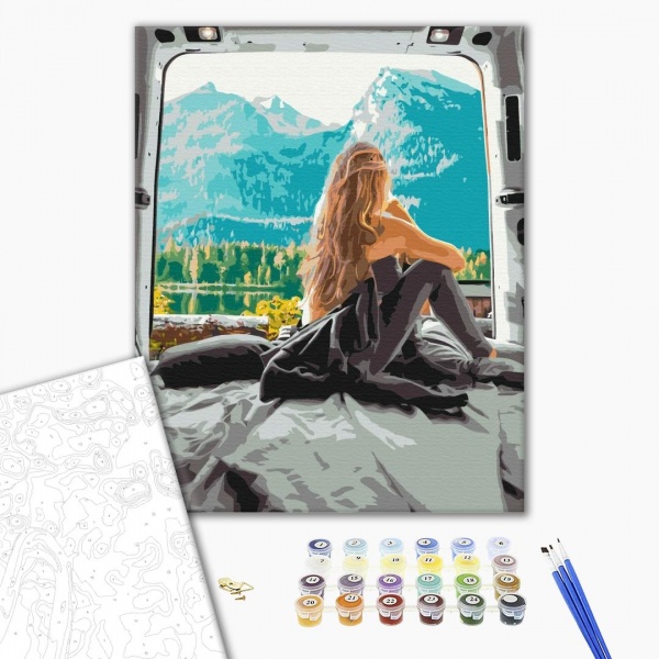 Картина за номерами Гірський ранок BS52321 40x50 см Brushme 