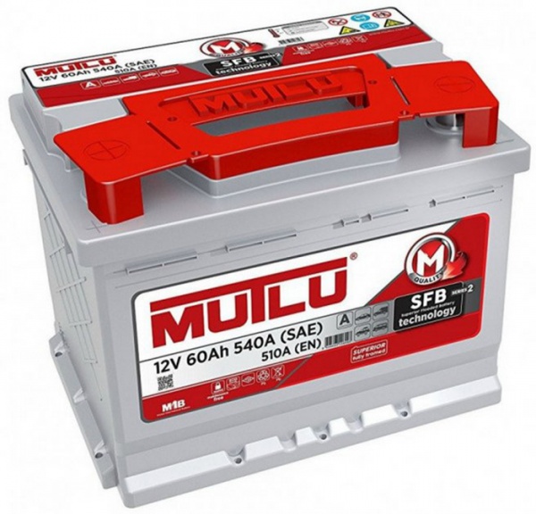 Акумулятор автомобільний MUTLU 60Ah 510A 12V «+» ліворуч (MCL2.60.051.B)