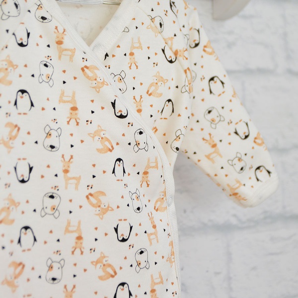 Боди унисекс Blanka Пингвин р.68 белый 12884 