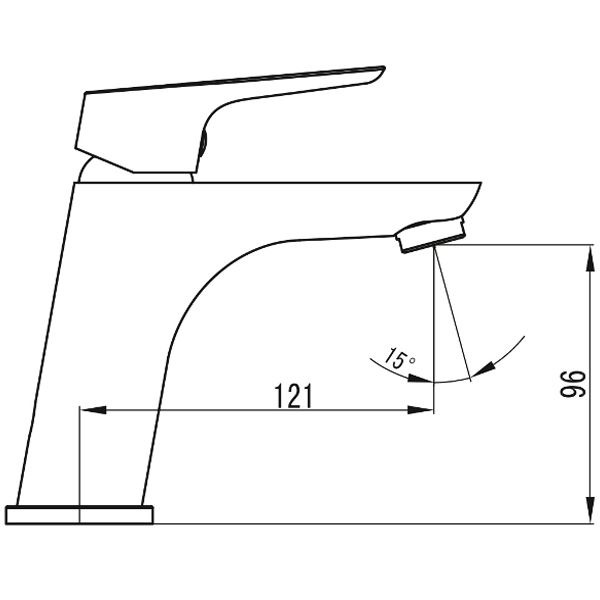 Змішувач для умивальника Imprese Kucera 5105
