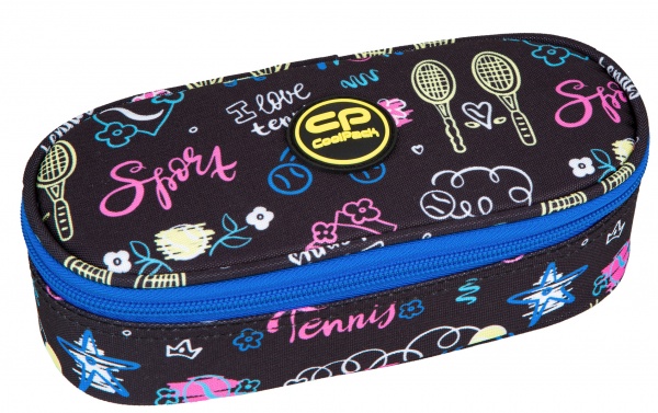 Пенал Campus Tennis Star CoolPack чорний із малюнком