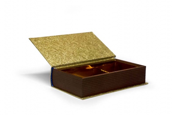  Шкатулка-книга для денег CooverBox 19,8*12 см золото CooverBox