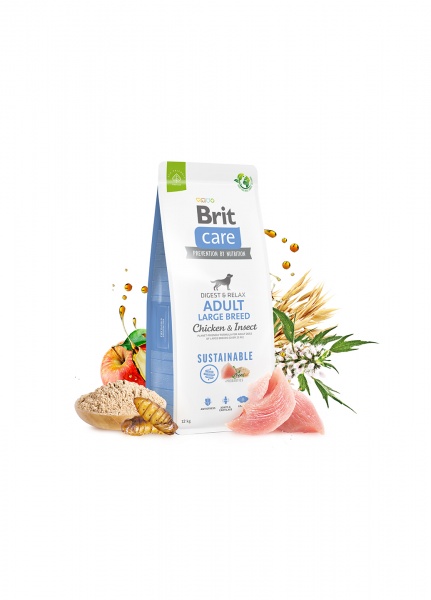 Корм сухой для больших пород Brit Care Sustainable Adult Large Breed с курицей 1 кг
