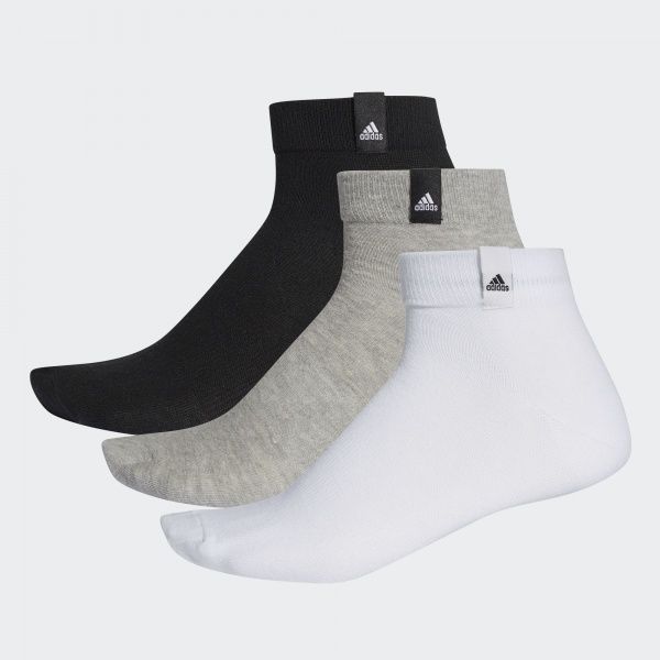 Носки Adidas PER LA ANKLE 3P AA2485 черный серый белый р.35-38