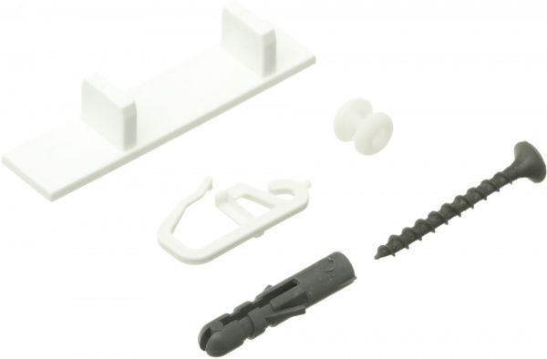 Комплект фурнітури ОМіС до стельового карнизу ОМ2 набірний 250 см білий