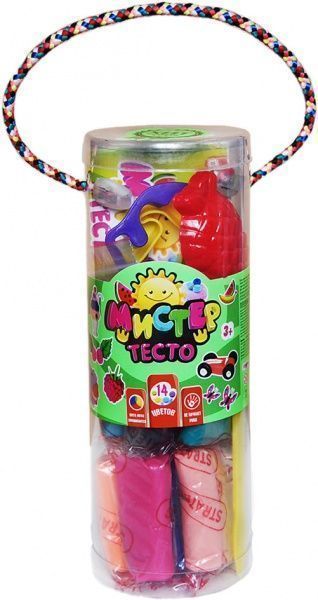 Набор теста для лепки Strateg Мистер тесто 14 цветов 71111