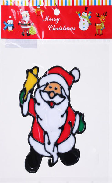 Наклейка декоративная 2 силиконовая микс (6 дизайнов) в ассортименте 10x14 см