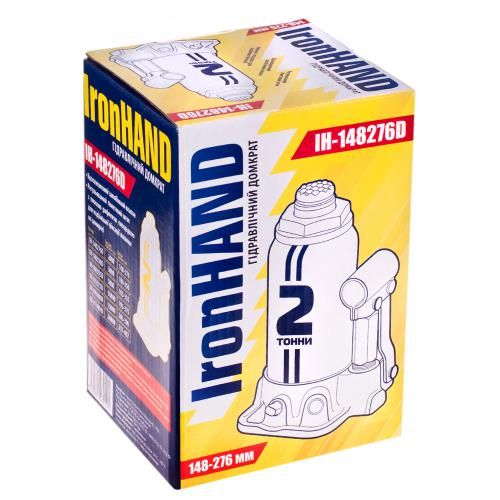 Домкрат гидравлический IRON HAND IH-148276D 2 т