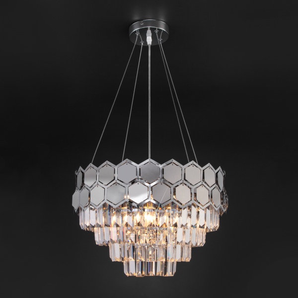 Люстра подвесная Strotskis Ariana 5x60 Вт E14 хром 10113/5 (хром) 