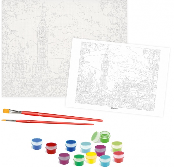 Картина за номерами Big Ben 35x45 см Rosa Start 