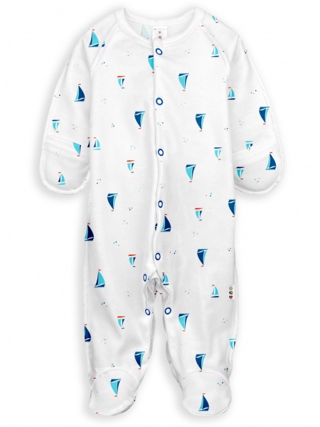 Человечек для мальчика Софія Ships р.62 белый 450262 