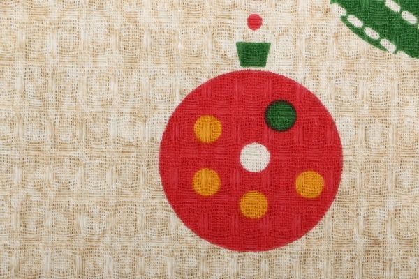 Рушник вафельний Christmas 45x60 см Прованс бежевий із малюнком 