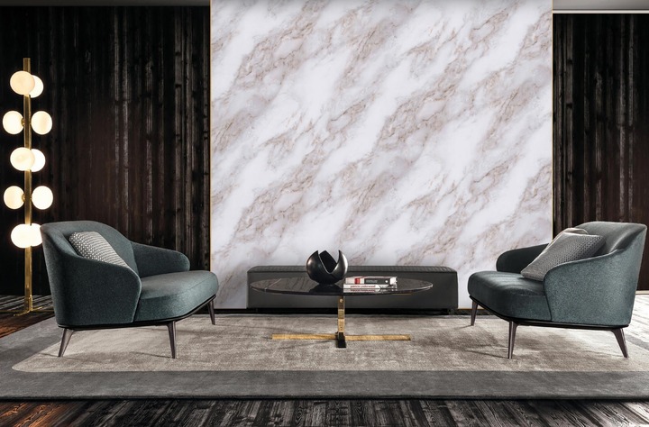 3D-панель с ПВХ Armada 2800x1220x3 мрамор кофе с молоком ARM 280-09