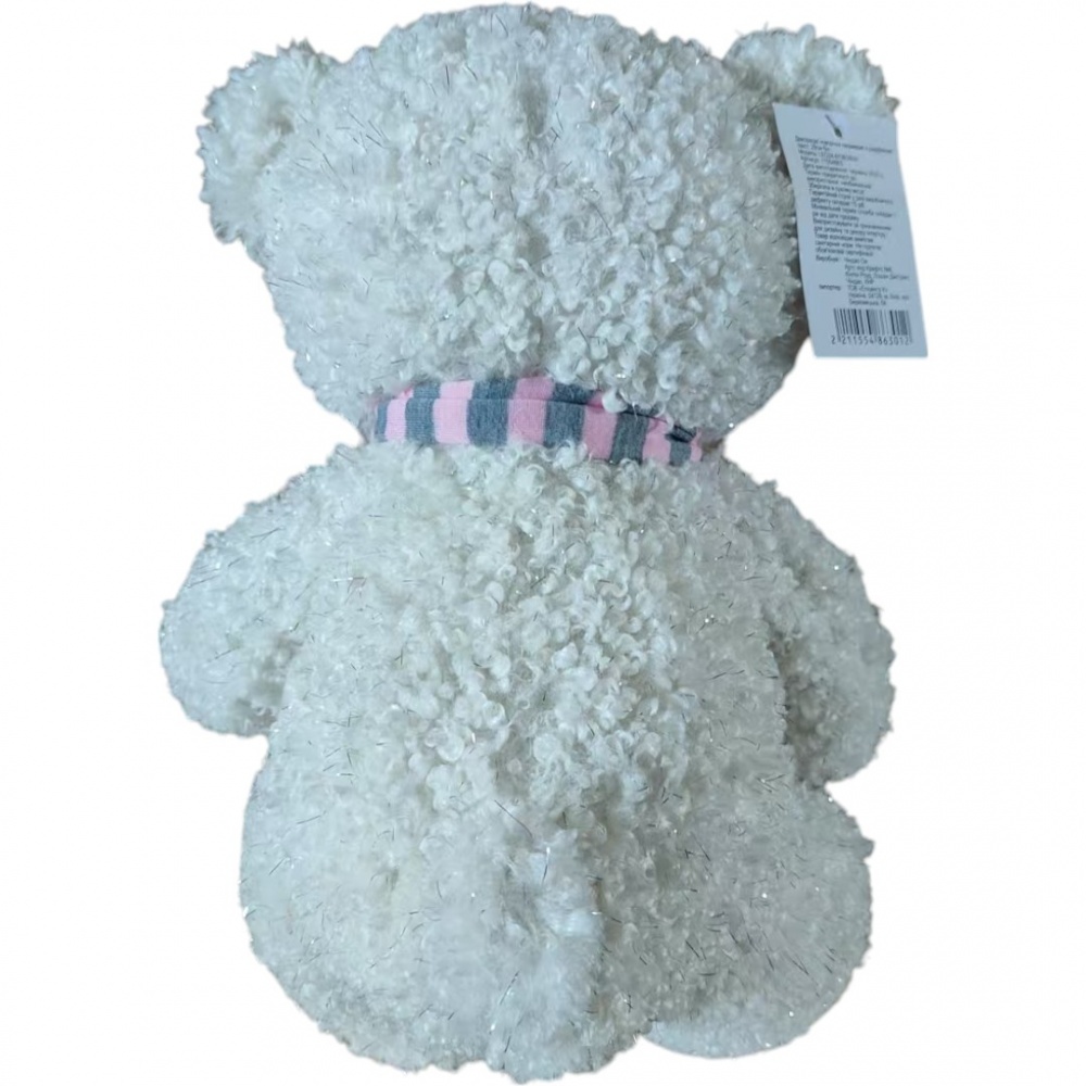 Декорация новогодняя Leo Arts & Crafts Мишка с шарфиком 28 см (LEO24-870B/28cm)