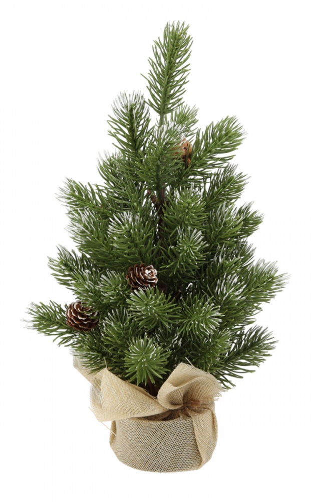 Искусственная елка 35 см с шишками GOS0288 зеленый Тайм Еко