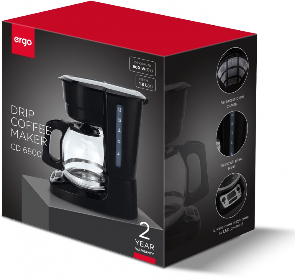 Кофеварка капельная Ergo CD 6800