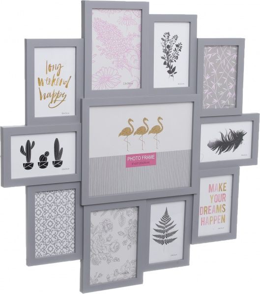 Рамка для фото 10x15/13х18 см серый 