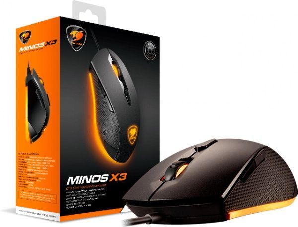 Мишка Cougar Minos X3 black 