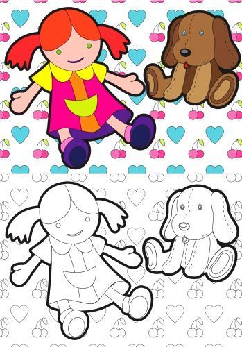 Раскраска «игрушки» 4402647021275