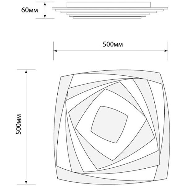 Светильник Светкомплект LED Acrylic 04S 152W WH RC