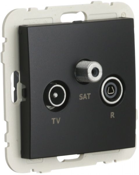 Розетка TV+SAT Efapel Logus черный 21543 TPM