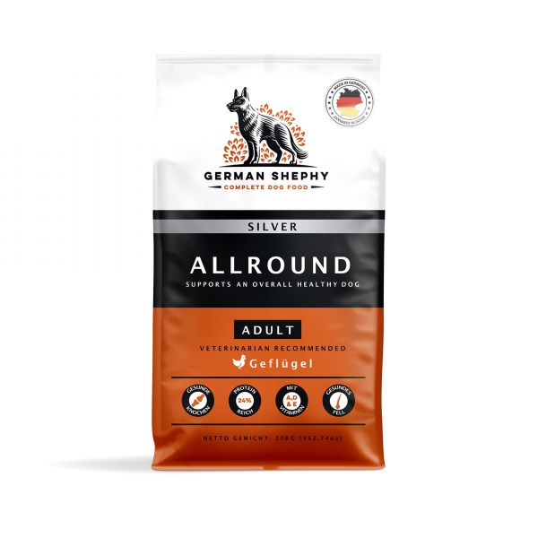 Корм сухий для собаки для усіх порід German Shephy Silver Hund Adult Geflugel свійська птиця 3 кг