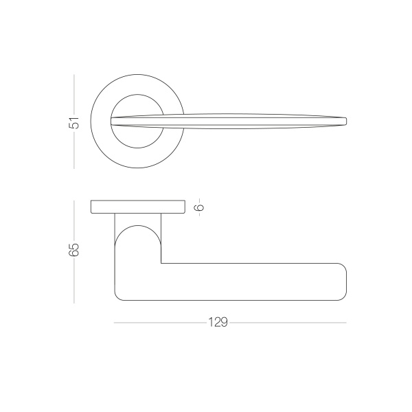 Ручка на розетці MVM Z-1808 MN сатин нікель