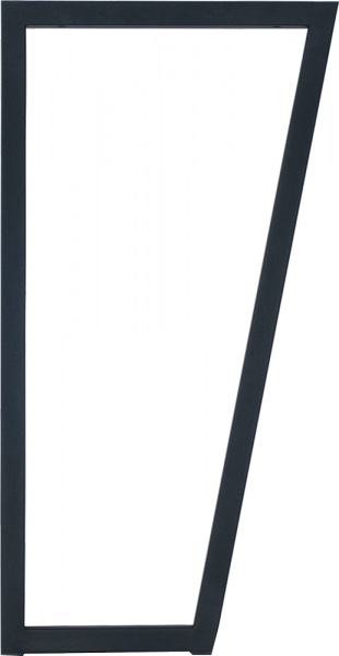 Ножка для барного стола Трапеция 350x550x1064 черная 