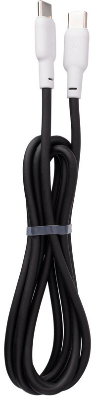 Кабель Gelius Full Silicon GP-UCN001CC Type-C to Type-C (60W) 1,2 м чорно-білий (00000092315)