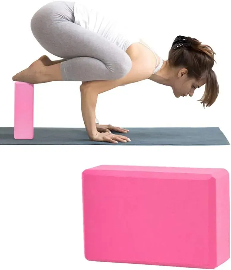 Блок для йоги Feel Fit DT286 рожевий