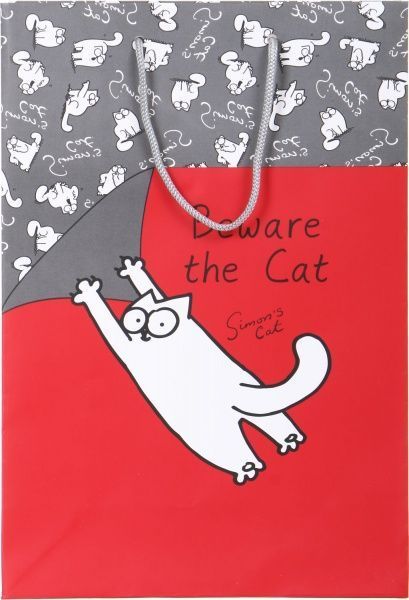 Пакет паперовий Simon's Cat 34х23х10 см Beware the Cat