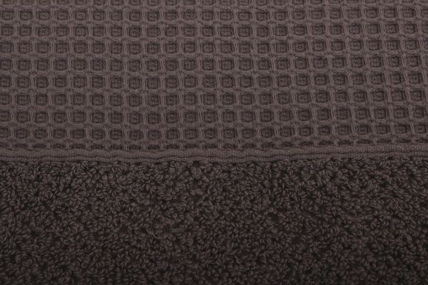 Полотенце Комби махровое 70x140 см шоколадный Simi 