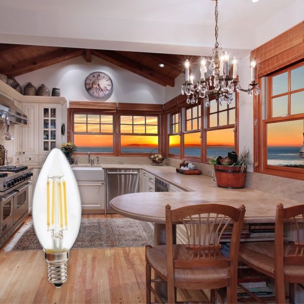 Лампа світлодіодна LightMaster FIL Deco C37 6,5 Вт E14 2700 К 230 В прозора LB-658 