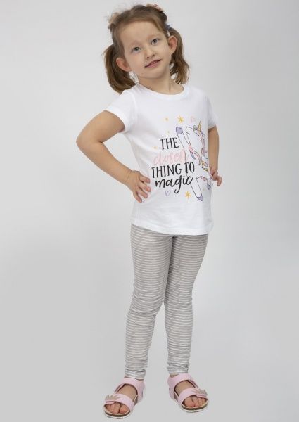 Лосини для дівчаток Luna Kids Stars №0028/16054 р.122-128 блакитний 