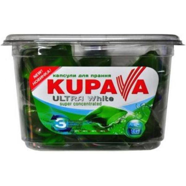 Капсули для прання Kupava Ultra White 16 шт
