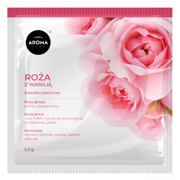 Ароматическое саше Aroma Home Роза с ванилью Basic белый 