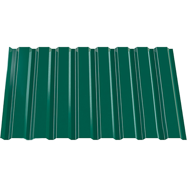 Профнастил глянцевый INDUSTRY ПС 20х1145х2000 мм RAL 6005 зеленый (0,45 мм)