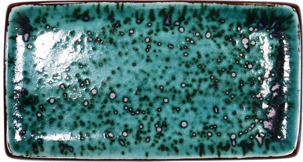 Тарелка прямоугольная 16х30 см Тиффани Бирюза Manna Ceramics