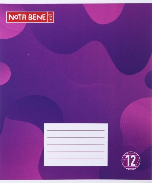 Тетрадь школьная 12 листов косая линия 52021_1 Nota Bene