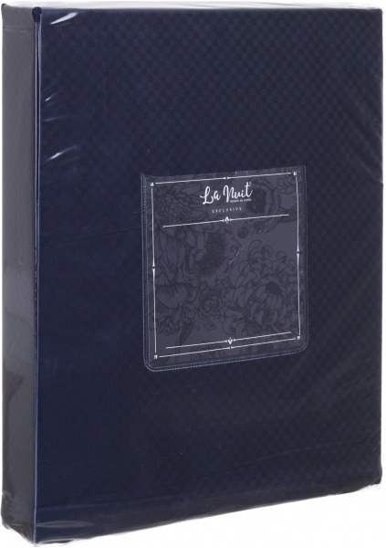 Комплект постільної білизни Exclusive Navy 2.0 синій La Nuit 