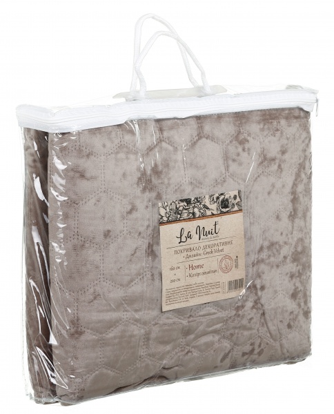 Покривало Greek Velvet 160x220 см La Nuit тауп 