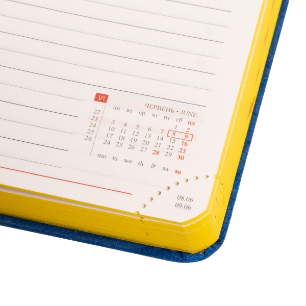 Щоденник датований Case синій 352 стор. Leo Planner Case A6 2024