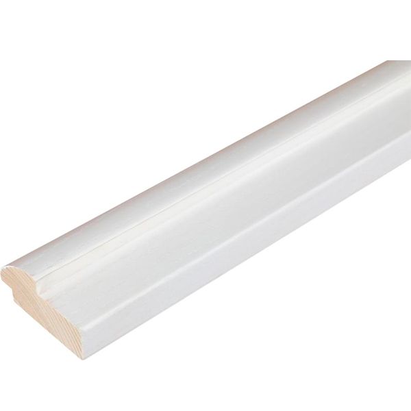 Стойка дверной коробки шпонированная ясень белый 2100x80x36 мм с уплотнителем Terminus