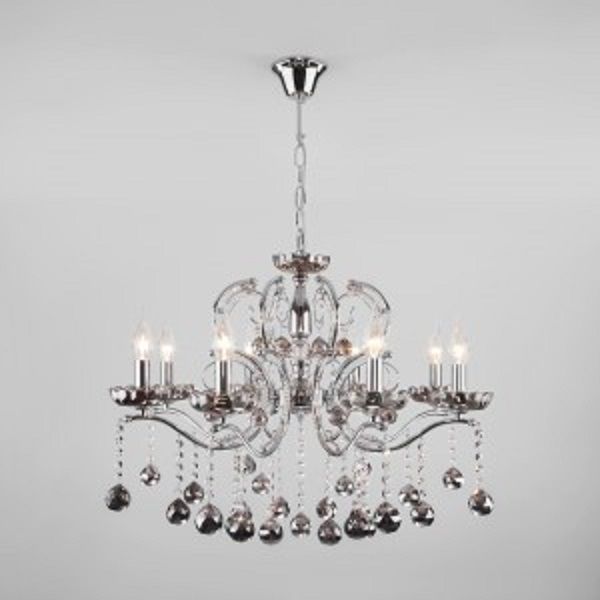 Люстра подвесная Strotskis Brezza 8x60 Вт E14 хром 10107/8 