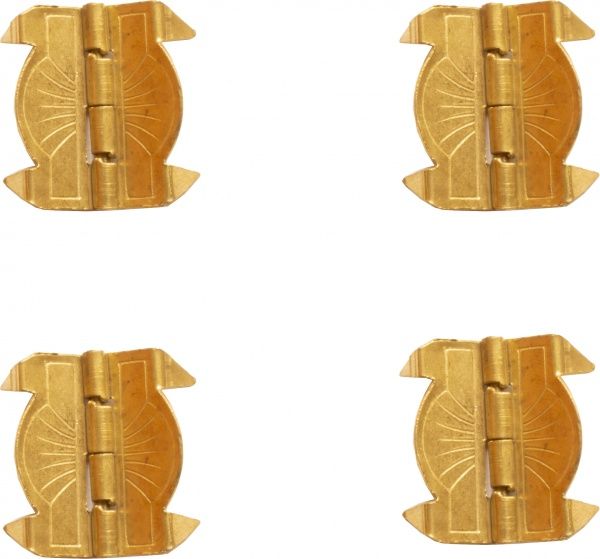 Петля декоративна забивна золото 24х20 мм 4 шт. 