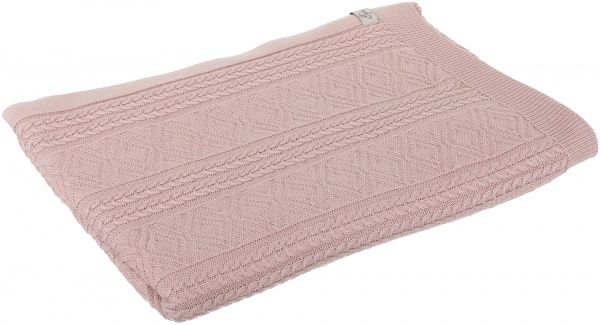 Плед ажурный 130x170 см розовый Прованс 