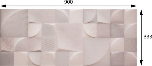 Плитка STN CERAMICA ABRIL MU COLD BR 33,3x90 