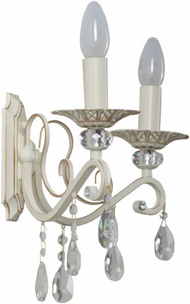 Бра Интеркласс НББ 01-2хХХ-094 2x40 Вт E14 белый 61012/2 